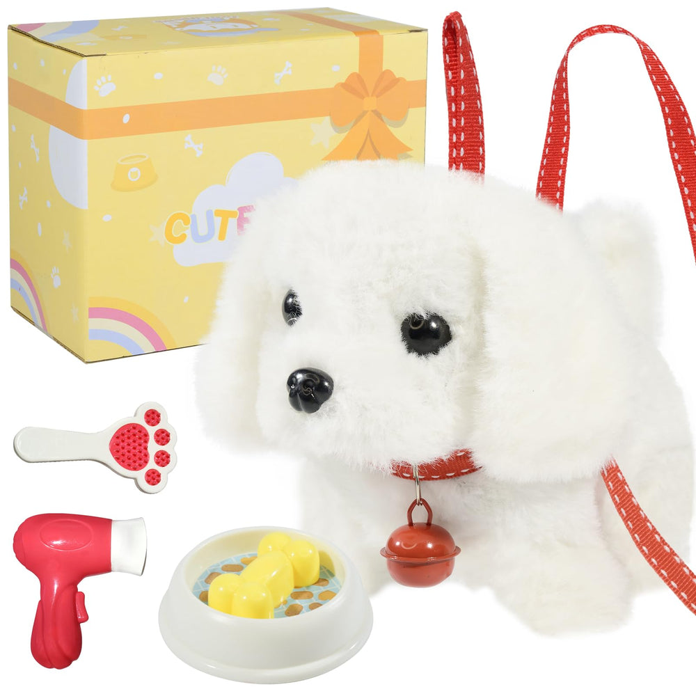 lonfypeng plush walking dog walk image demonstrates a soft interactive toy for engaging play