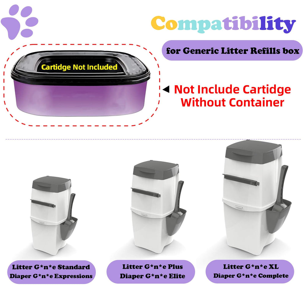 LONMATO scented odor barrier bags keep litter smelling fresher.