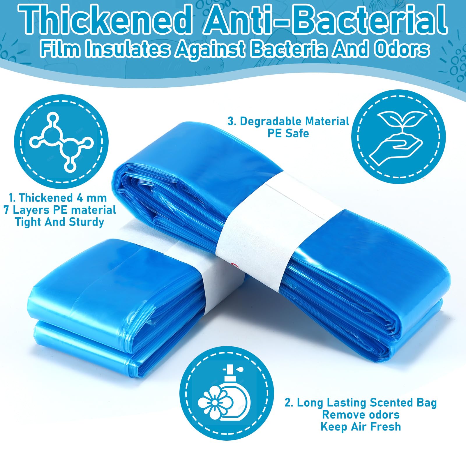 LONMATO tear-resistant bags reduce spills and mess.
