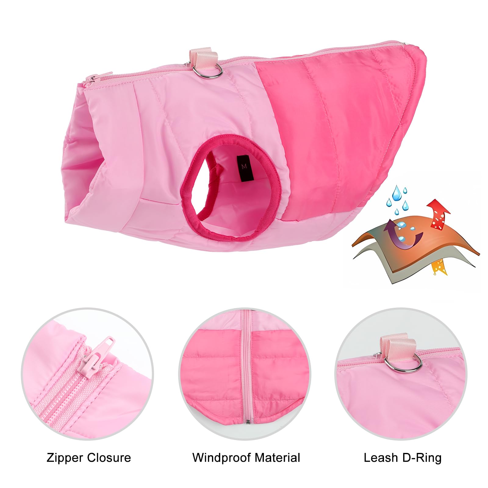 LONTEPET winter coat suitable for cats or small dogs and easy care