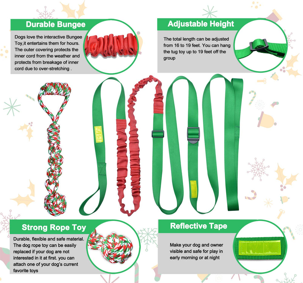 LOOBANI Christmas gift box dog toy offers long-lasting entertainment.