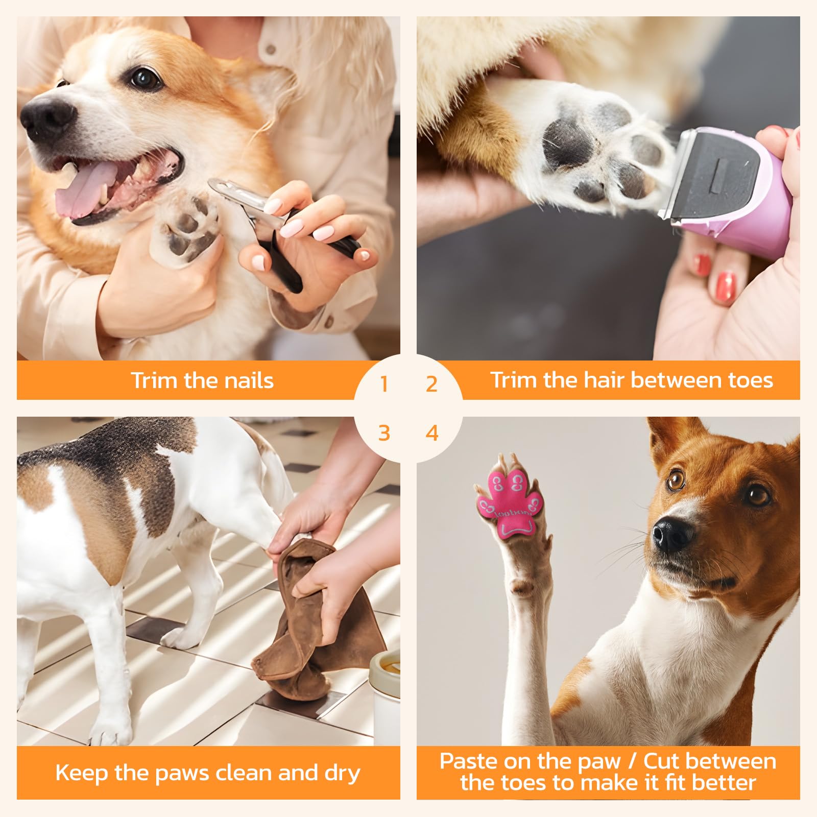 LOOBANI cloud-soft fabric paw pads offering comfortable wear