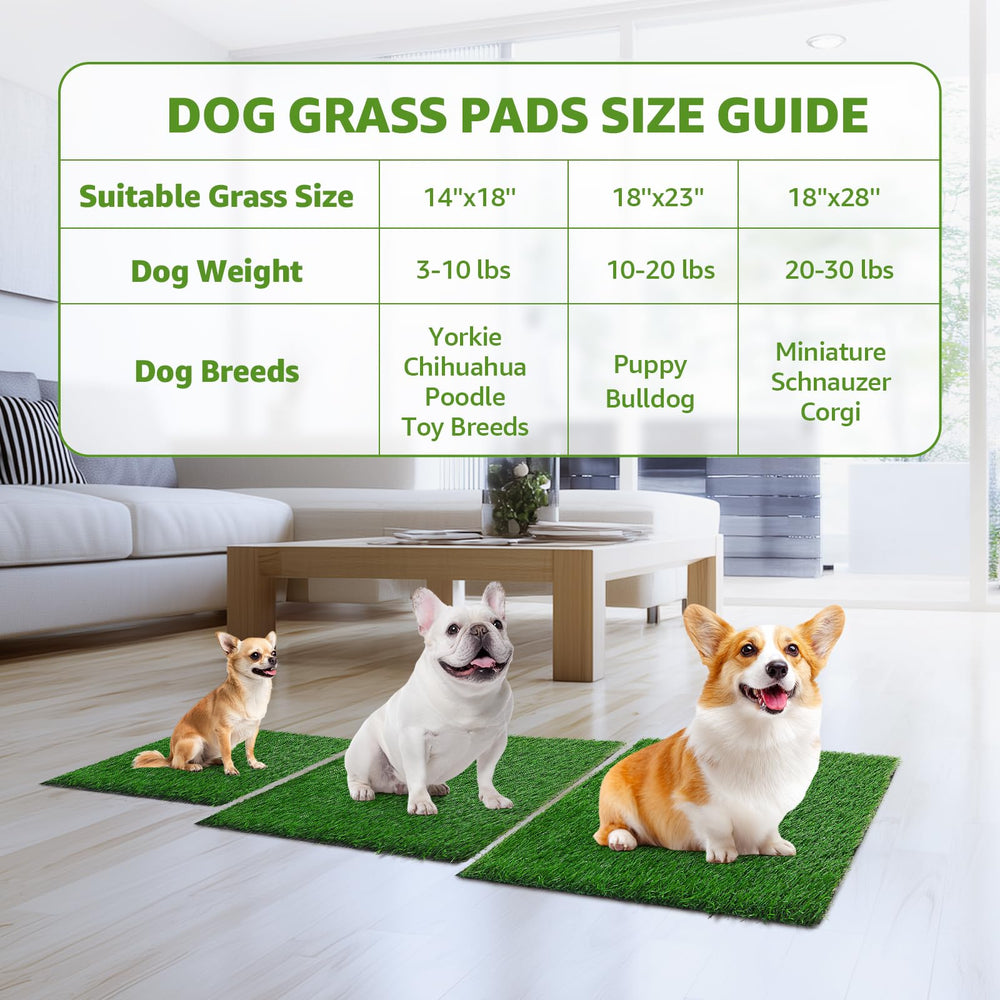 LOOBANI dog grass pad drainage focuses on rapid flow to keep paws dry