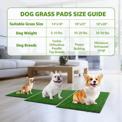 LOOBANI dog grass pad drainage focuses on rapid flow to keep paws dry