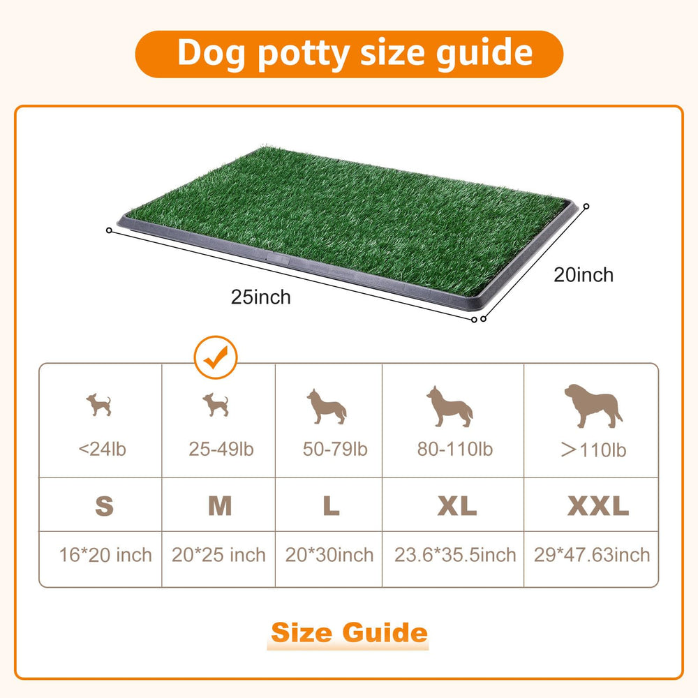 Loobani dog grass pad tray drainage back minimizes mess and keeps floors cleaner