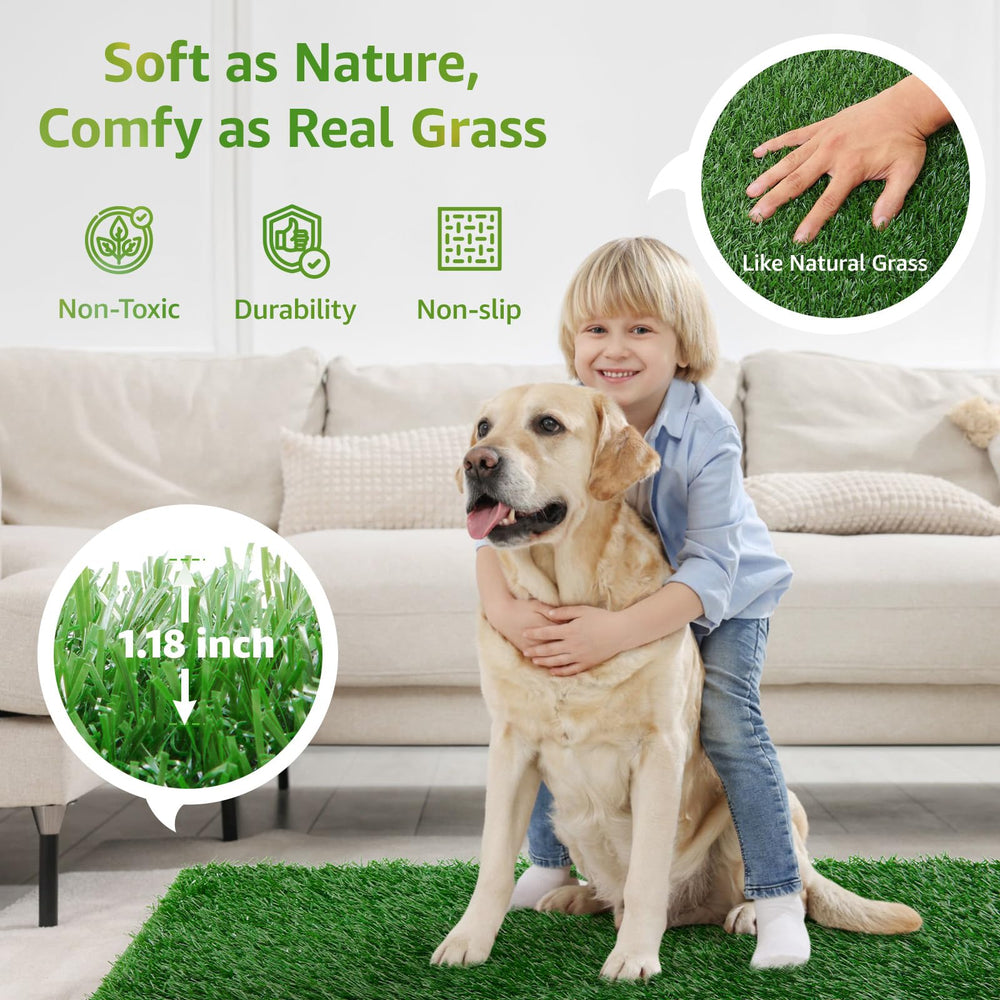 LOOBANI patch fits balconies, porches, and patios for convenient potty areas.