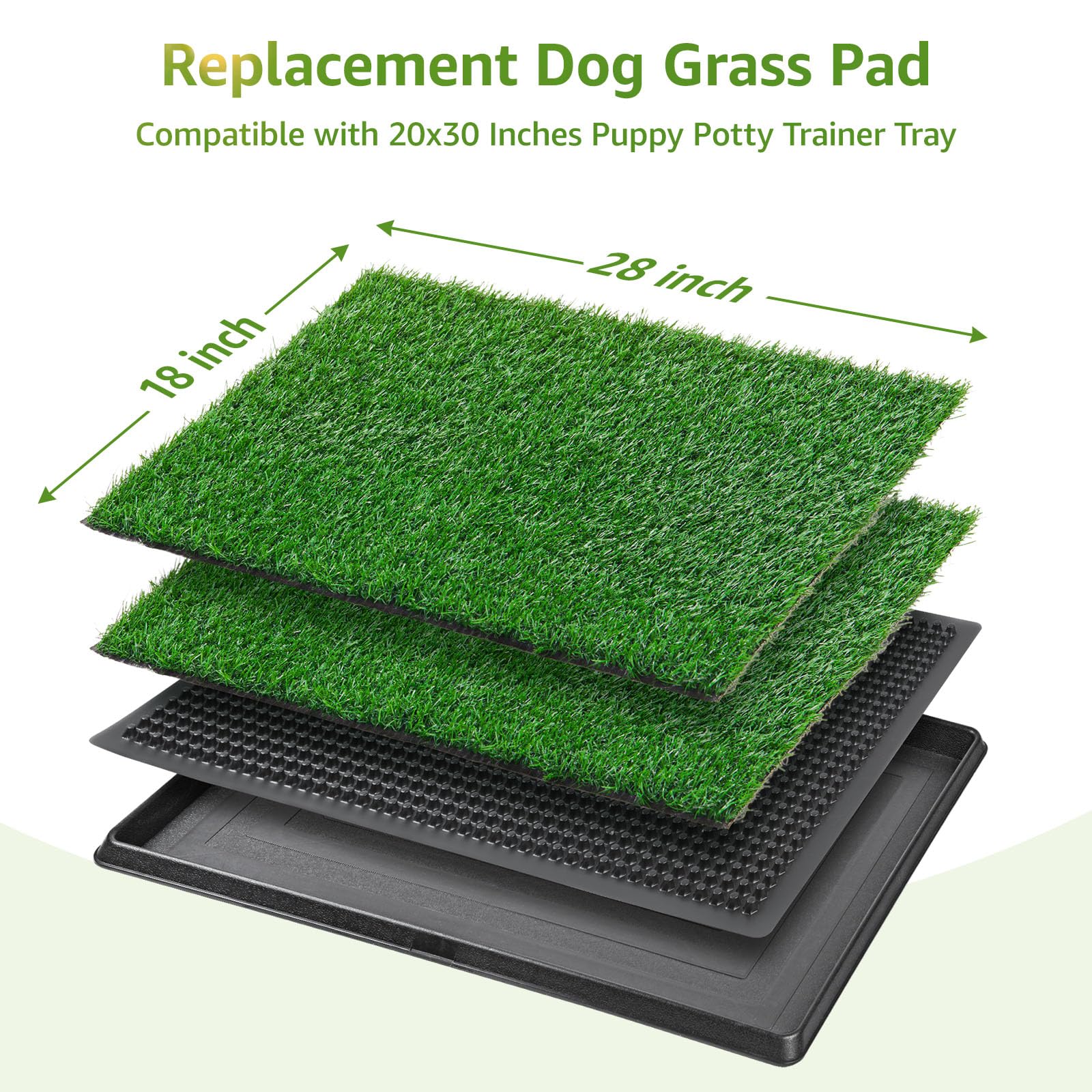 LOOBANI dog grass pad close-up highlights porous turf that dries quickly.