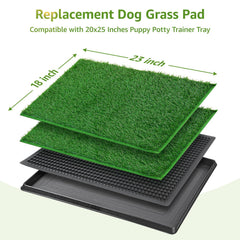 LOOBANI Dog Grass Pee Pad wash-drying shows quick cleaning and odor control in minutes.