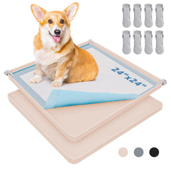 LOOBANI dog pee pad holder clip design keeps pads secure during potty training.