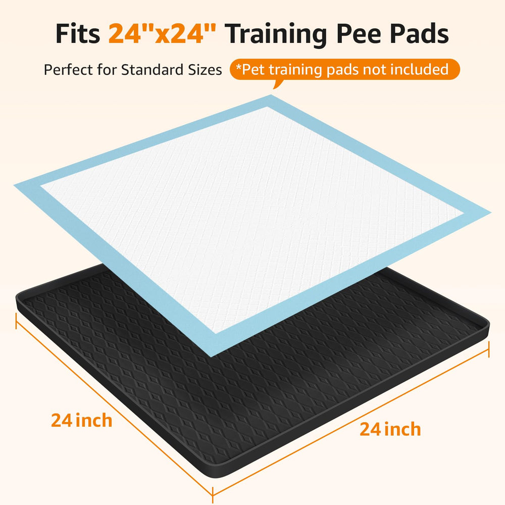LOOBANI black silicone tray shown in real-home setup for training