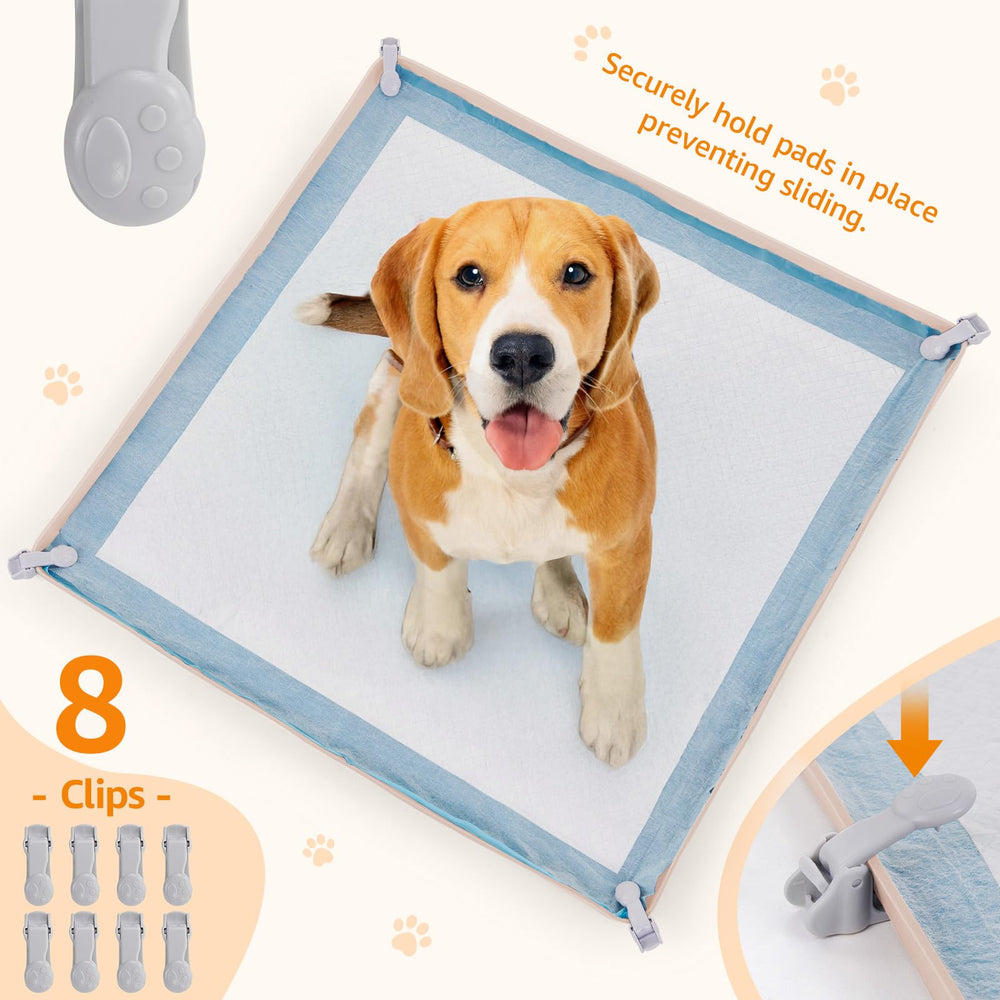 LOOBANI dog pee pad holder raised edge guards floors from leaks.