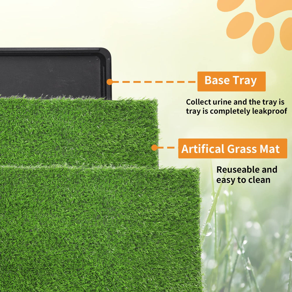 LOOBANI indoor-outdoor dog potty setup demonstrates portable, versatile training on the go.