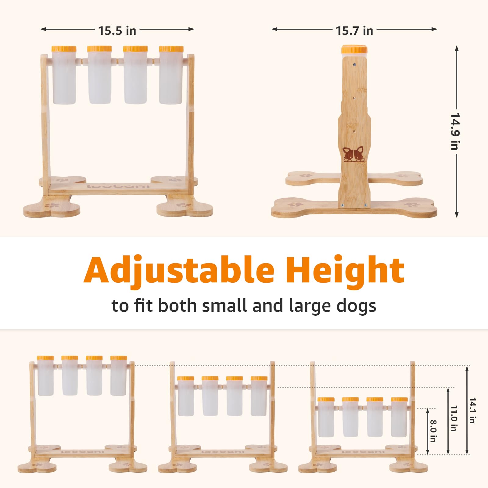 LOOBANI dog puzzle toy large food capacity supports longer, slower feeding sessions.