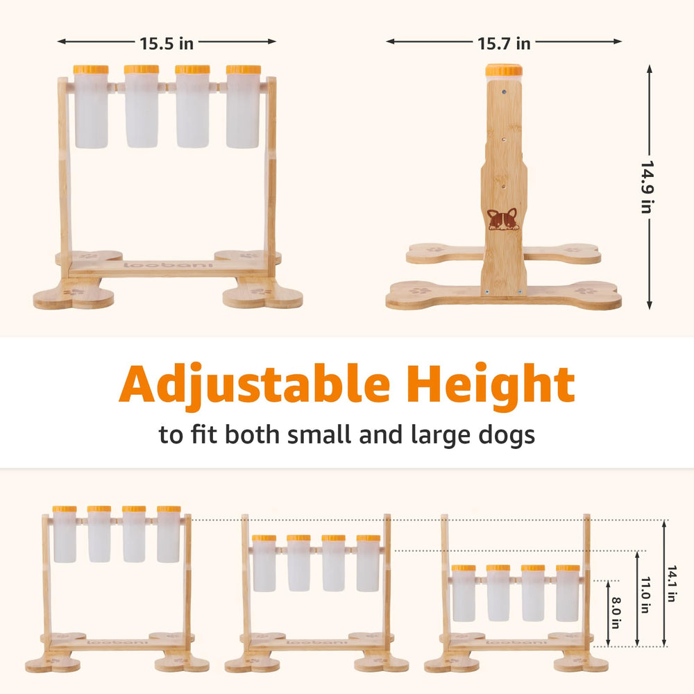 LOOBANI dog puzzle toy large food capacity supports longer, slower feeding sessions.