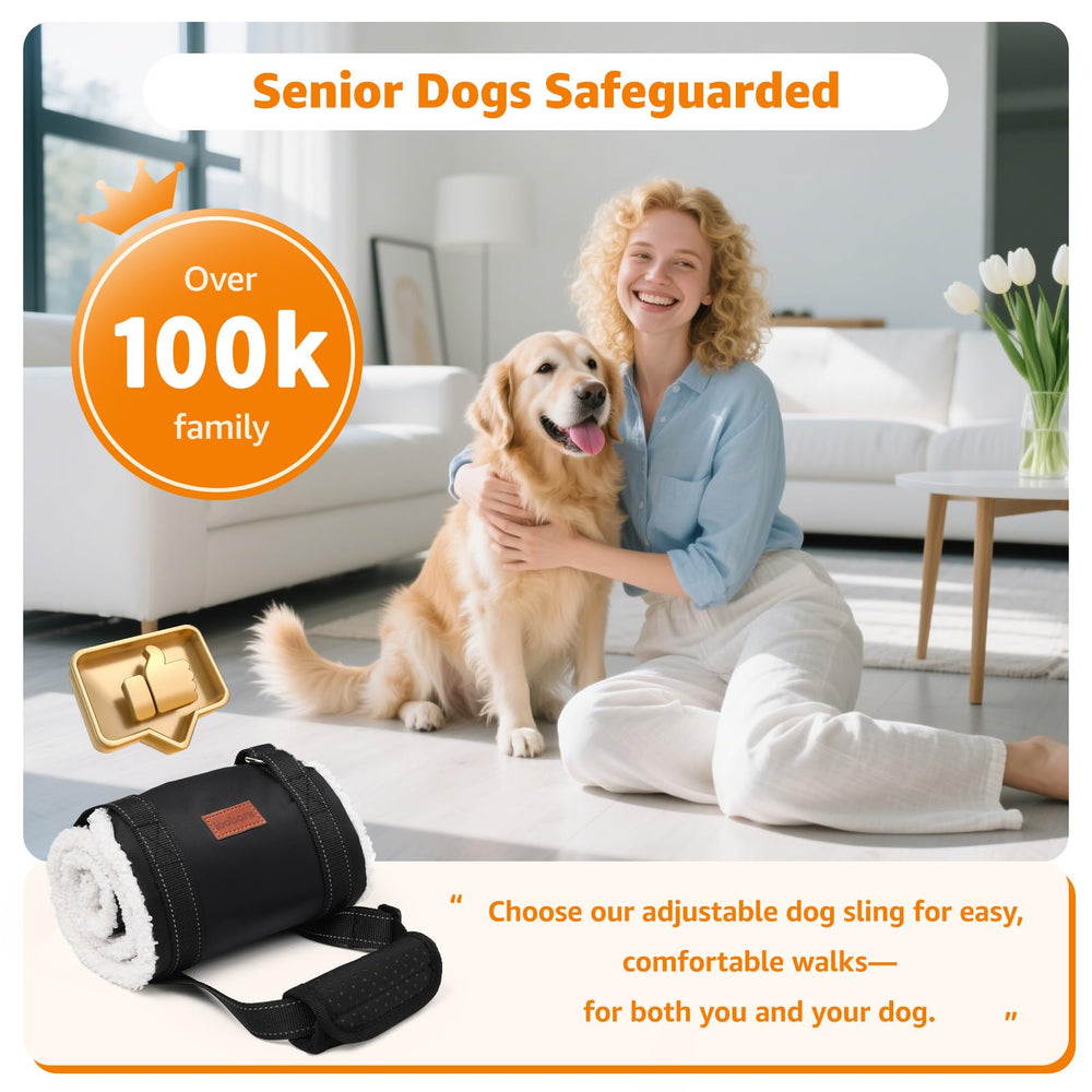 LOOBANI heavy-duty strap accommodates a wide range of breeds securely