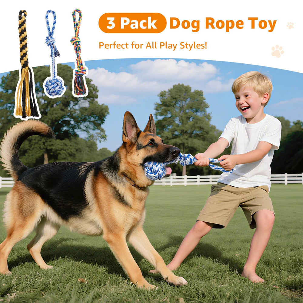Loobani rope toy helps reduce boredom and focus chewing on safe toys