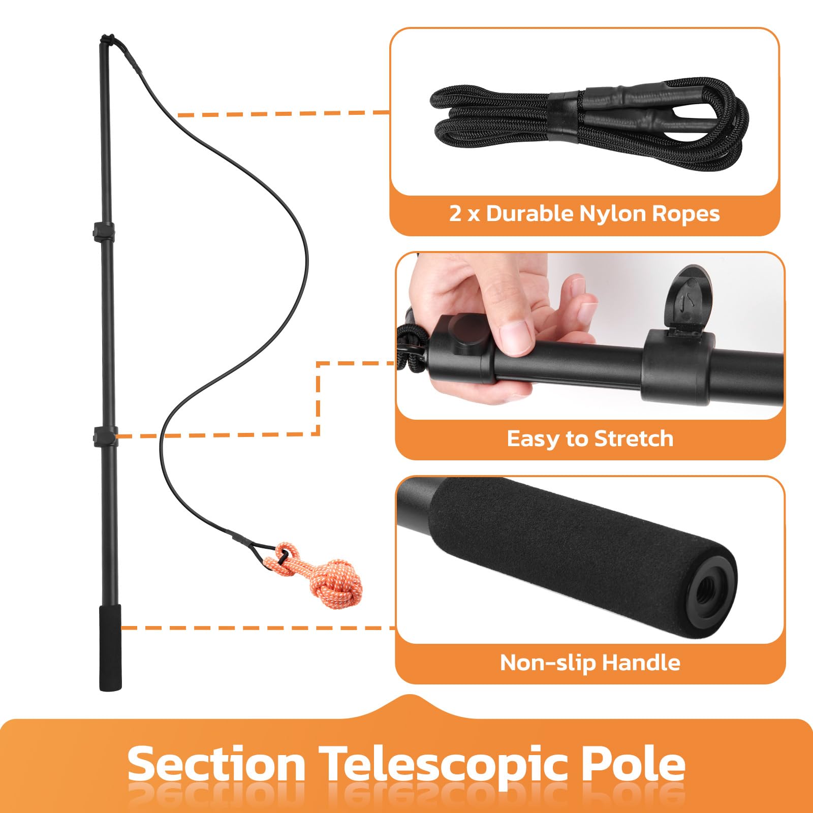LOOBANI Flirt Pole aluminum pole assembly showcases sturdy build for durable outdoor training