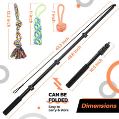 LOOBANI Flirt Pole training lure highlights interactive toy for impulse control practice.