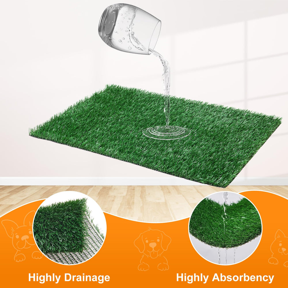 LOOBANI grass pad replacement being swapped for easy maintenance.