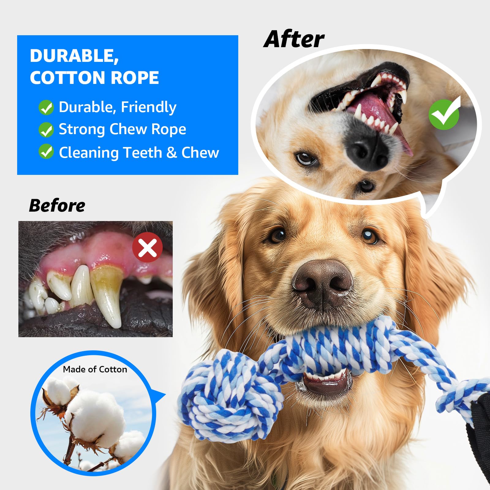 LOOBANI Interactive Tug-of-War Dog Toy fuels active fetch and bonding sessions
