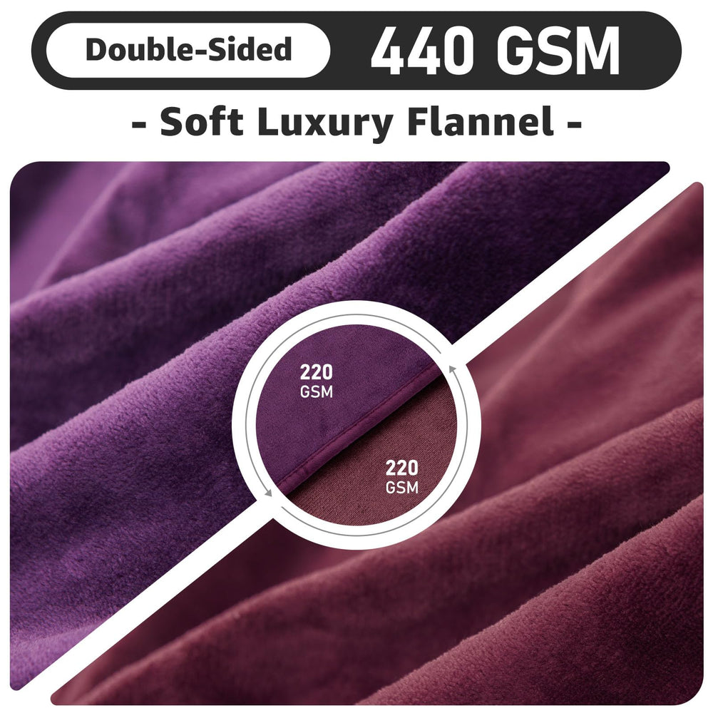 LOOBANI oversized 60x80 blanket spread across bed for versatile coverage