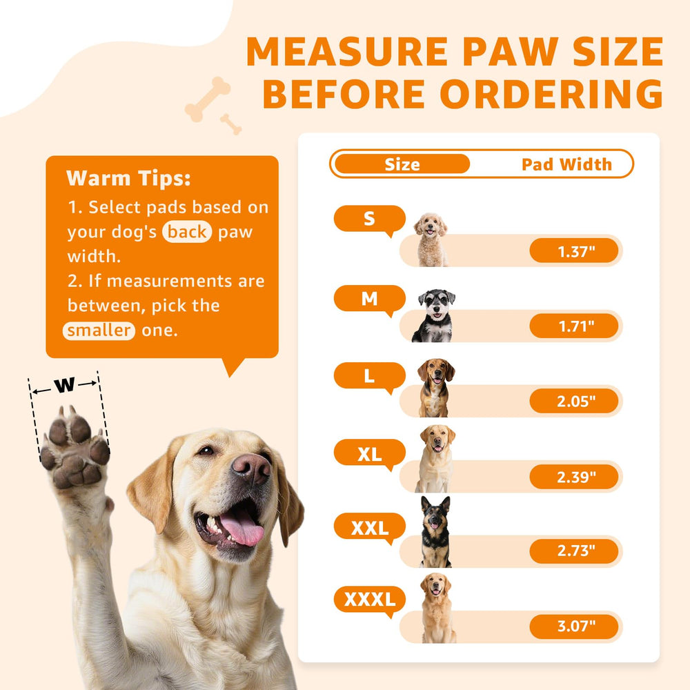 LOOBANI paw pads cut-to-fit guide enabling flexible application
