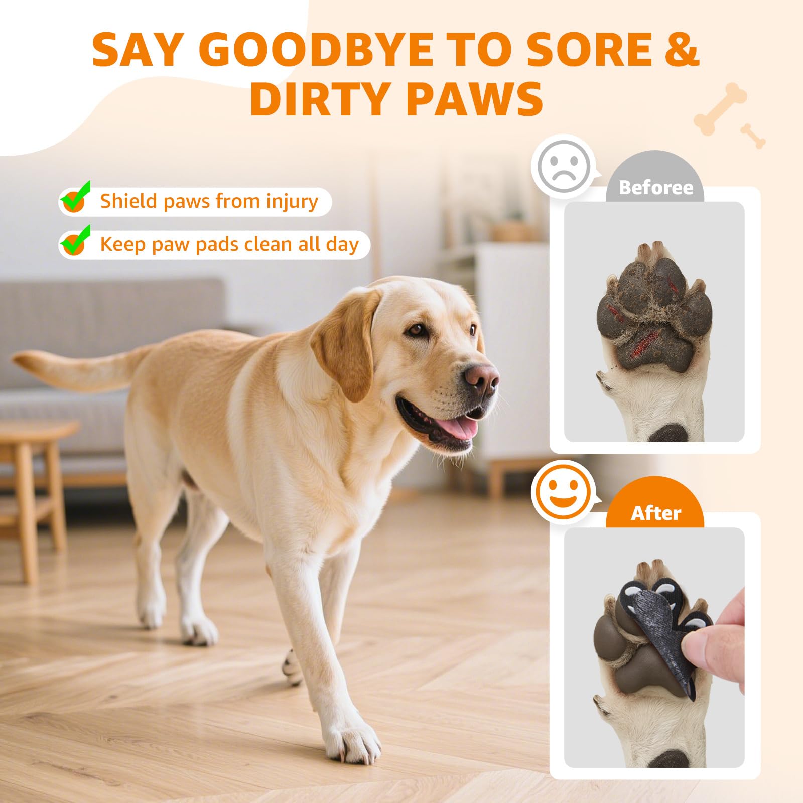 LOOBANI Paw Pads: paquete de 48 piezas para reemplazo fácil.