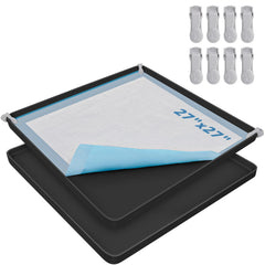 LOOBANI pee pad holder clip close-up shows four clamps for secure pads