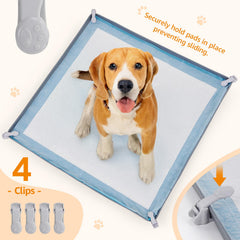 LOOBANI pee pad holder with high-edge design helps contain leaks and protect floors.