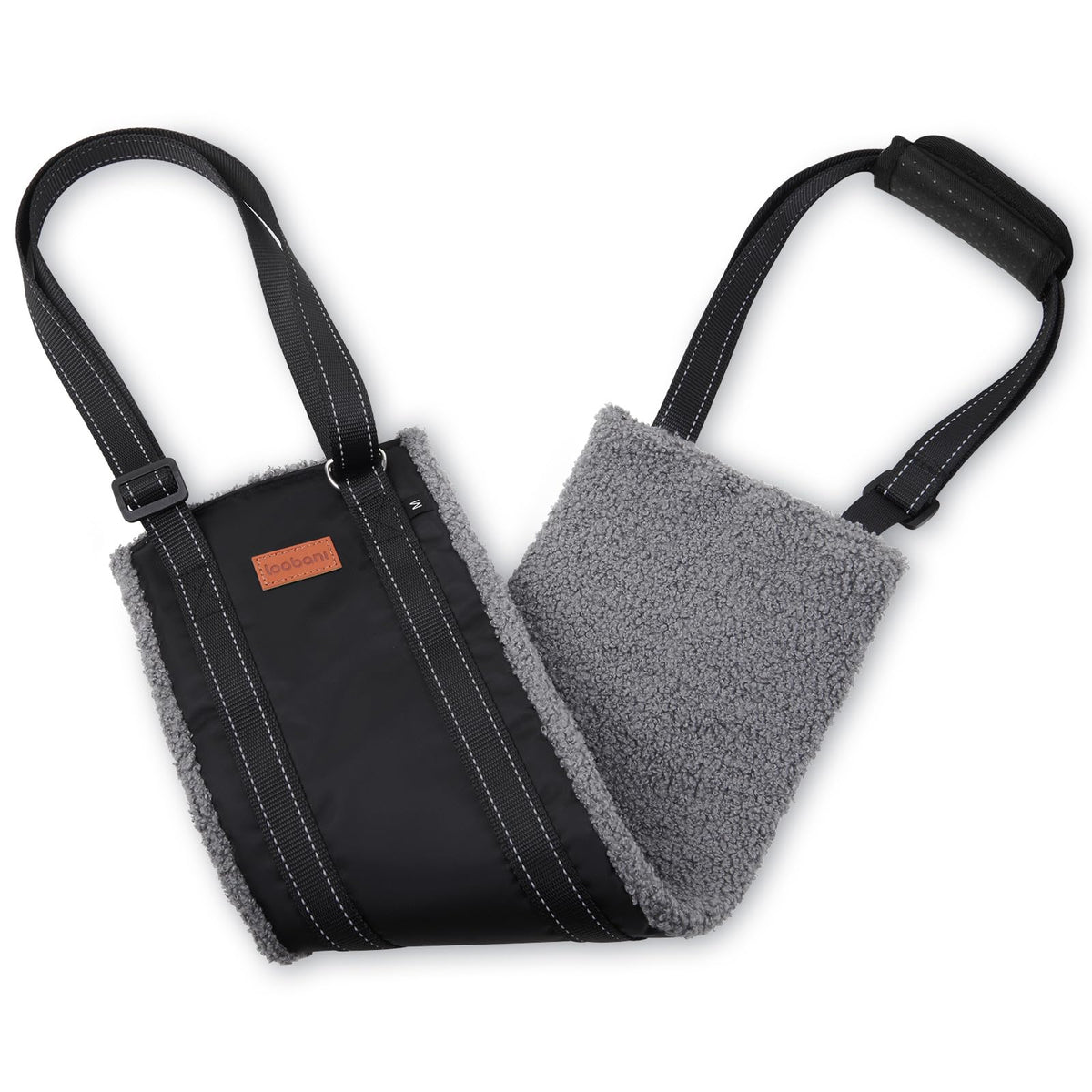 LOOBANI portable dog sling full view demonstrates hip support for easier mobility