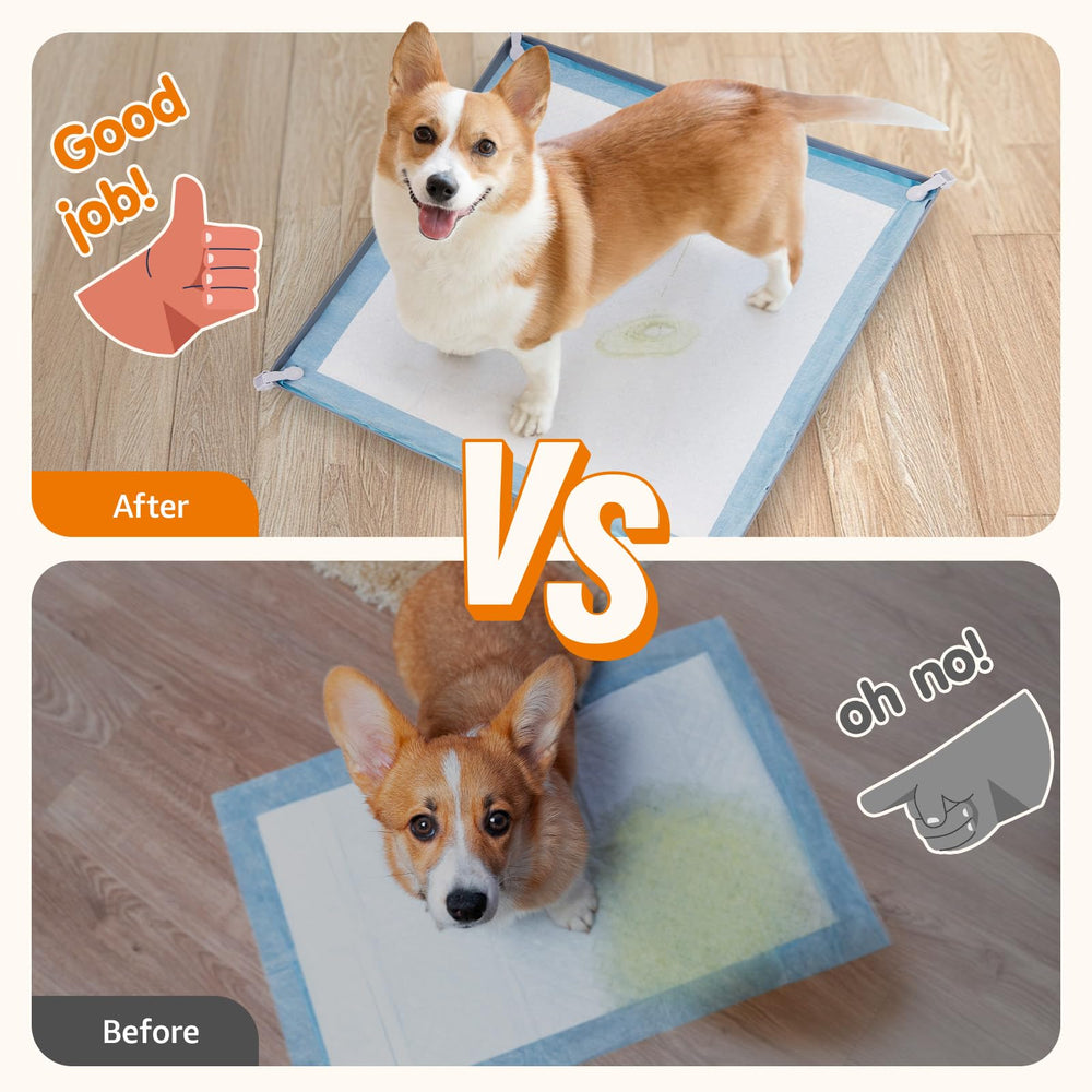 LOOBANI dog potty tray travel-friendly design makes potty breaks cleaner on trips.