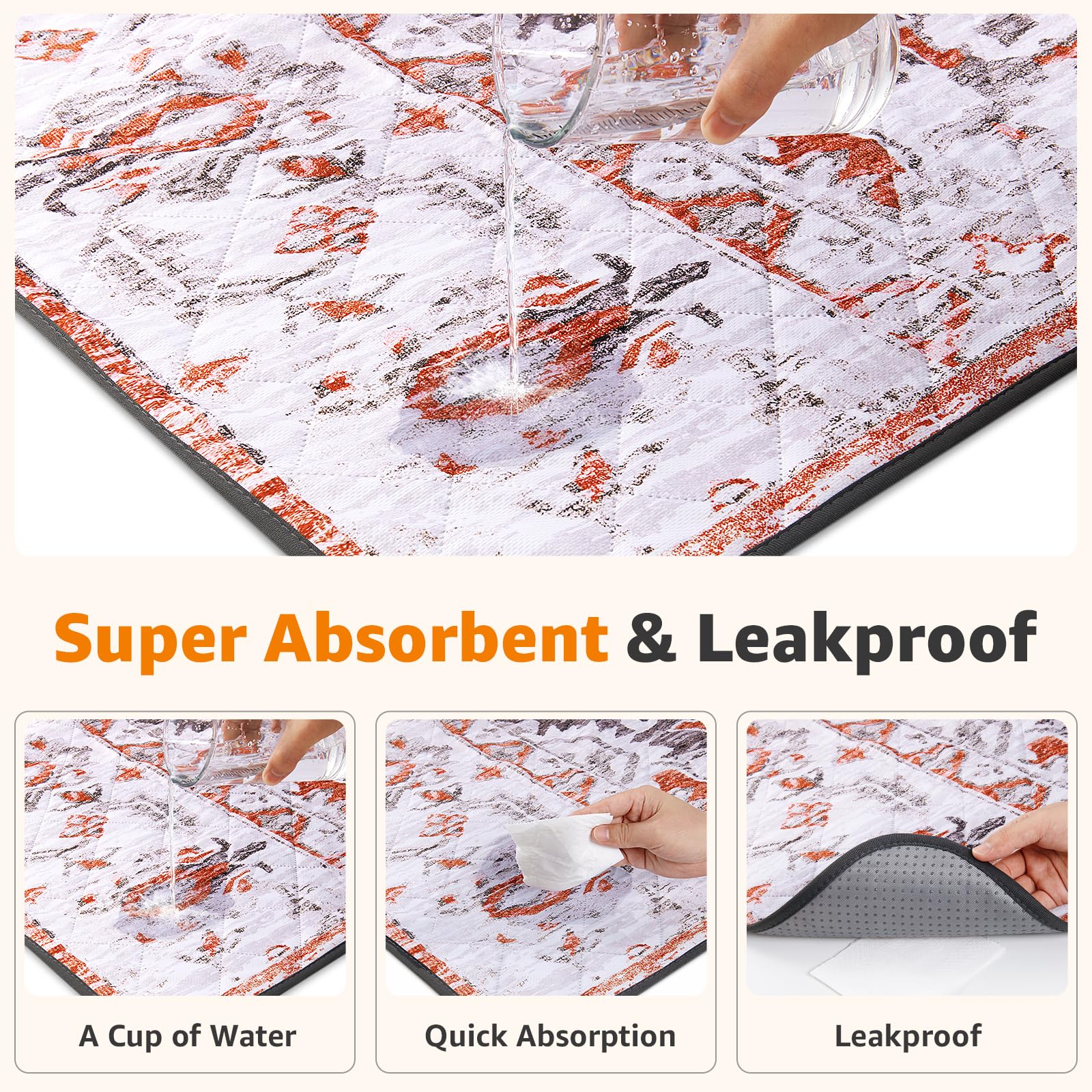 LOOBANI dog pads feature soft surface and non-slip bottom