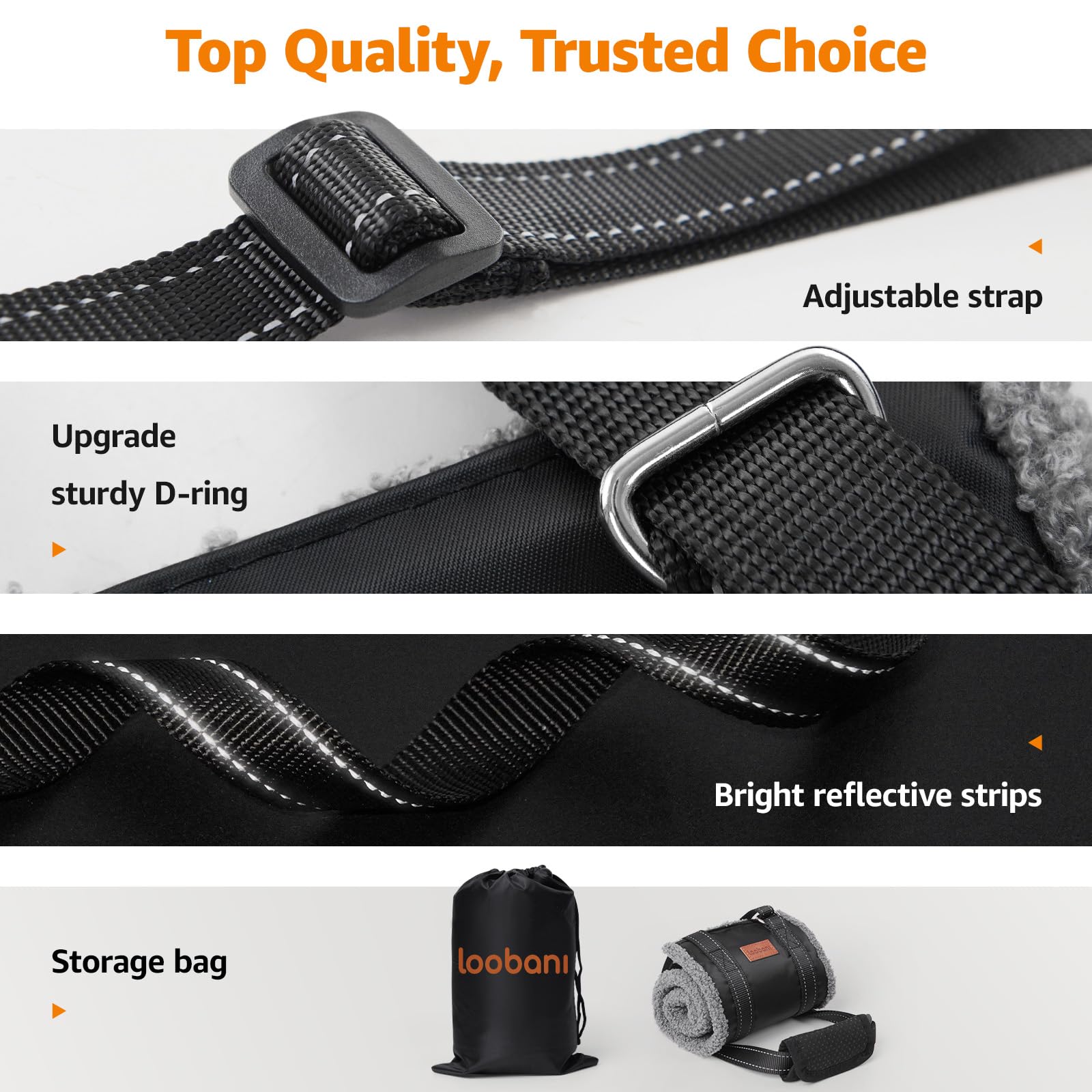 LOOBANI soft lining adds comfort for sensitive pets during lifts
