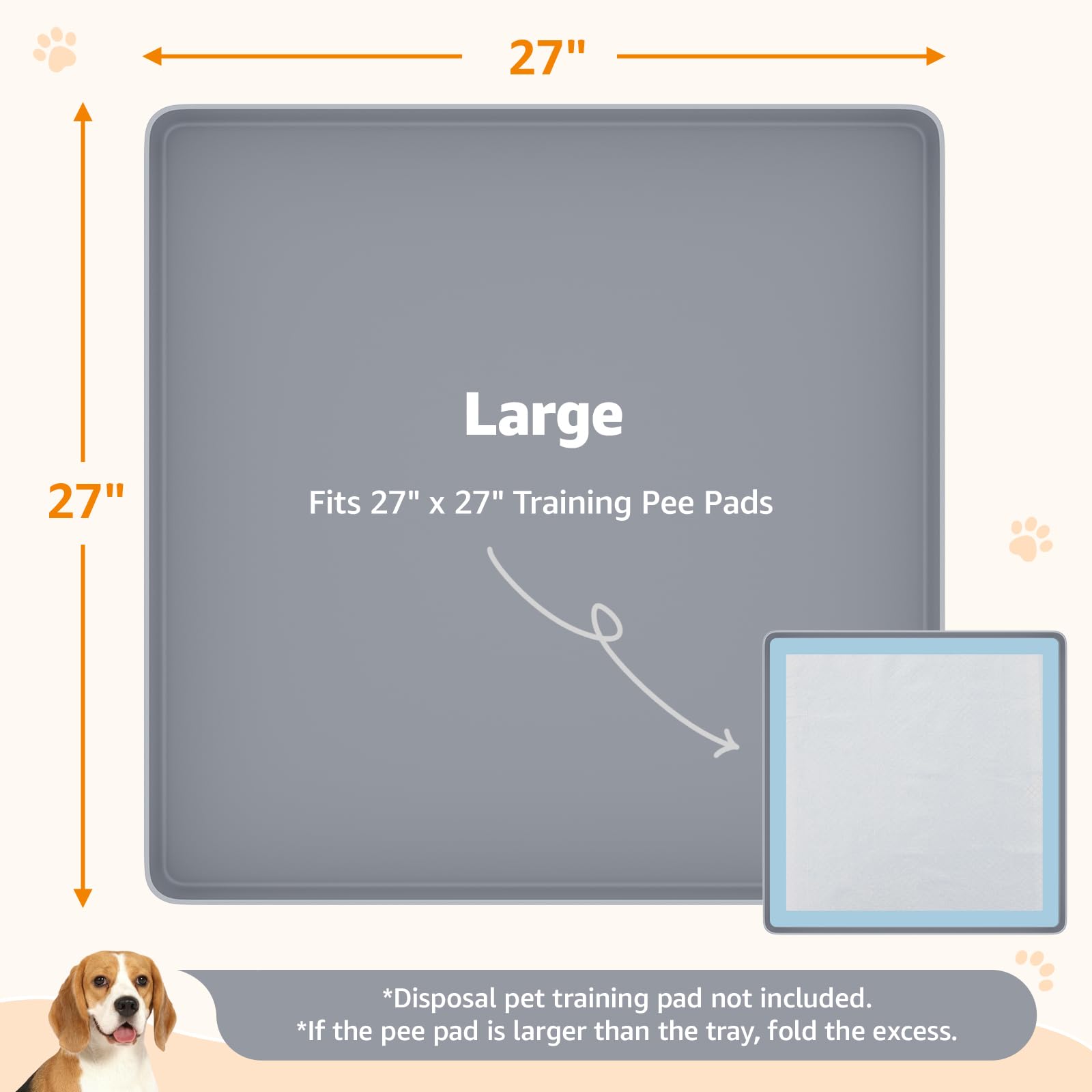 LOOBANI travel-friendly pee pad holder rolls up for storage and trips.
