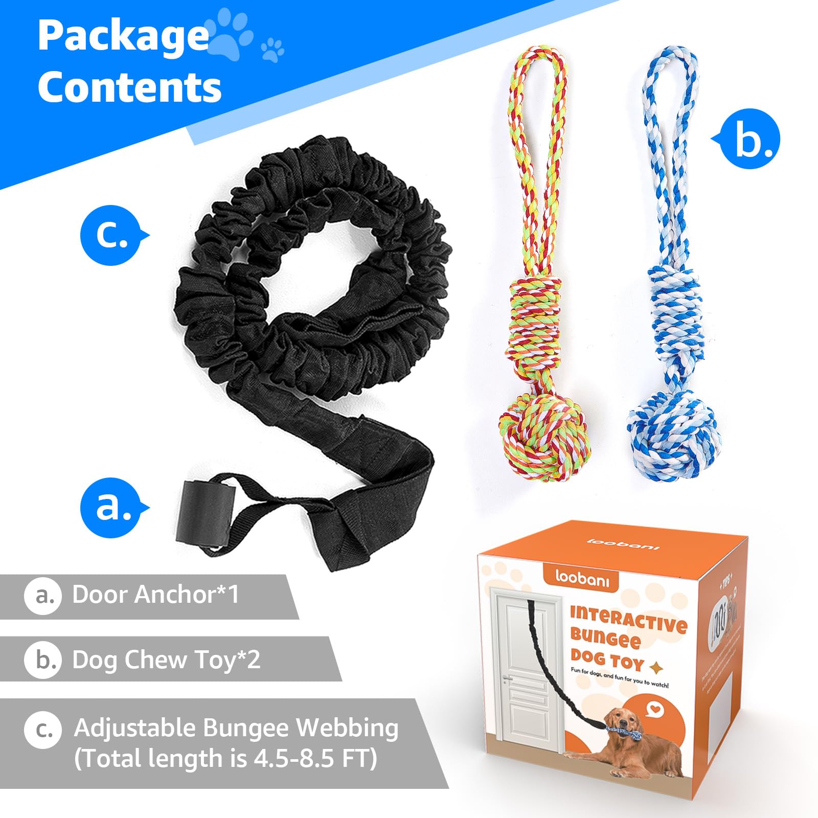 LOOBANI Two-Pack Rope Toy duo covers indoor and outdoor sessions for dogs