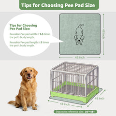 LOOBANI pee pad absorbent layer for quick moisture wicking and dry floors.