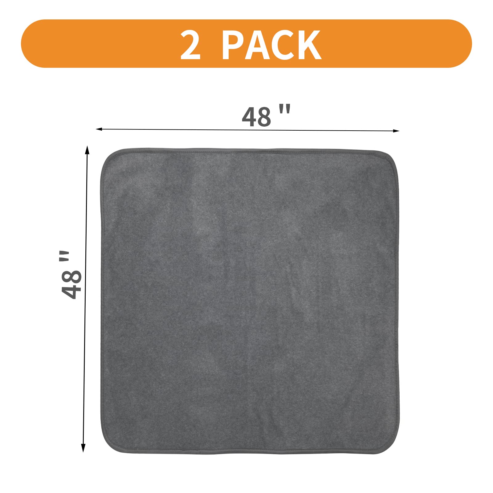 LOOBANI washable pee pad 48x48 with TPU coating supports repeated cleanings