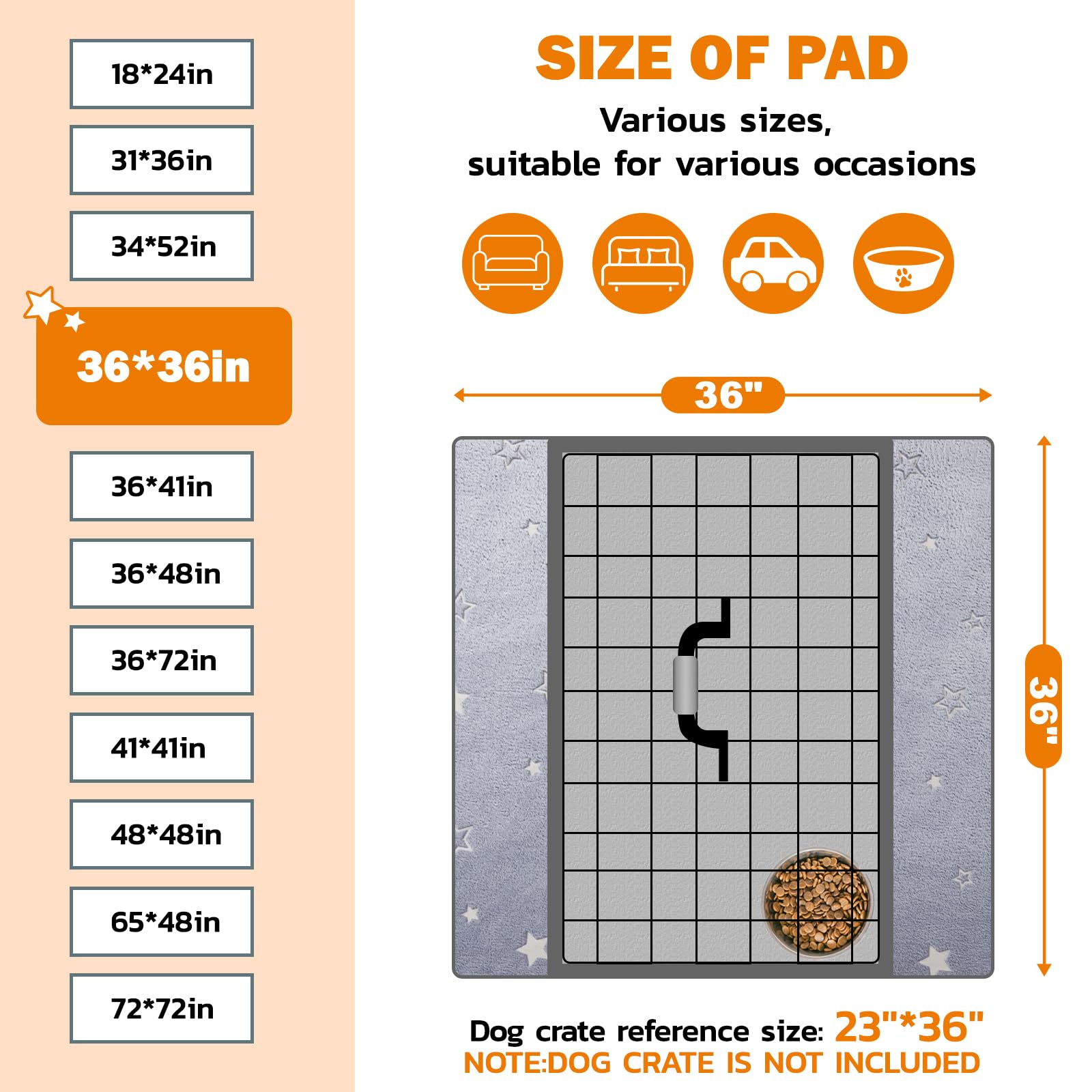 LOOBANI pee pad waterproof backing provides dependable leak protection