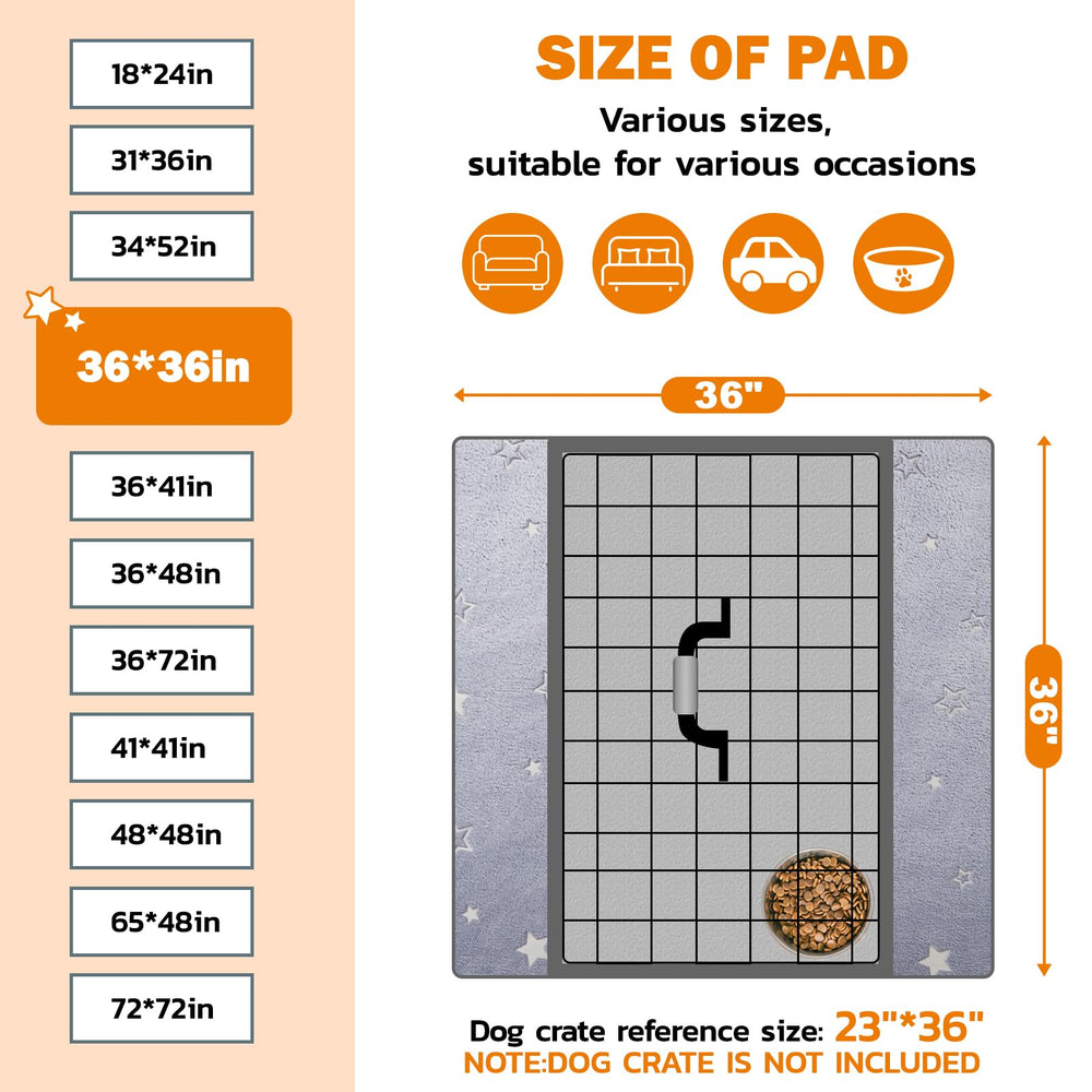 LOOBANI pee pad waterproof backing provides dependable leak protection
