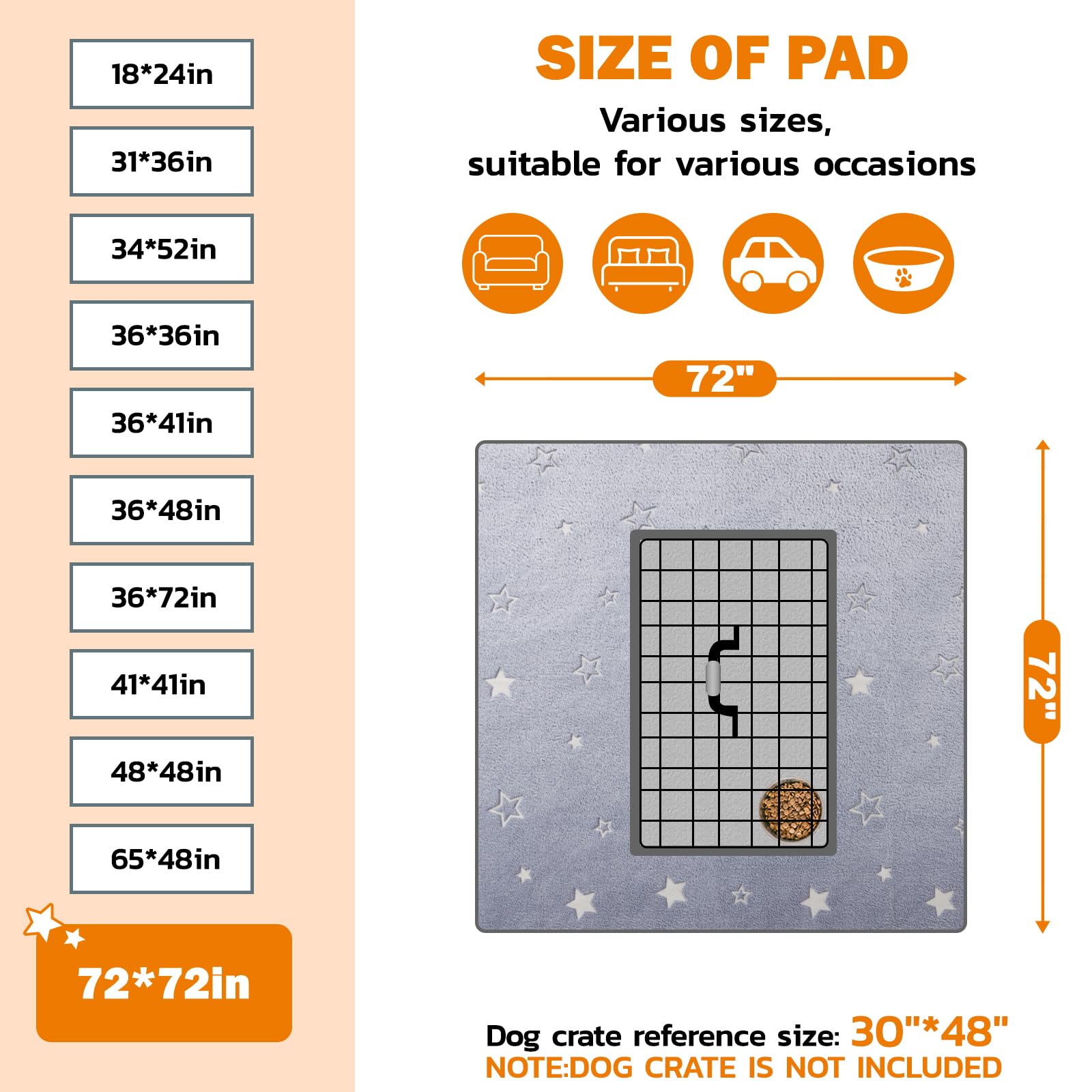 LOOBANI multi-use mat for crate, kennel, playpen, or car.