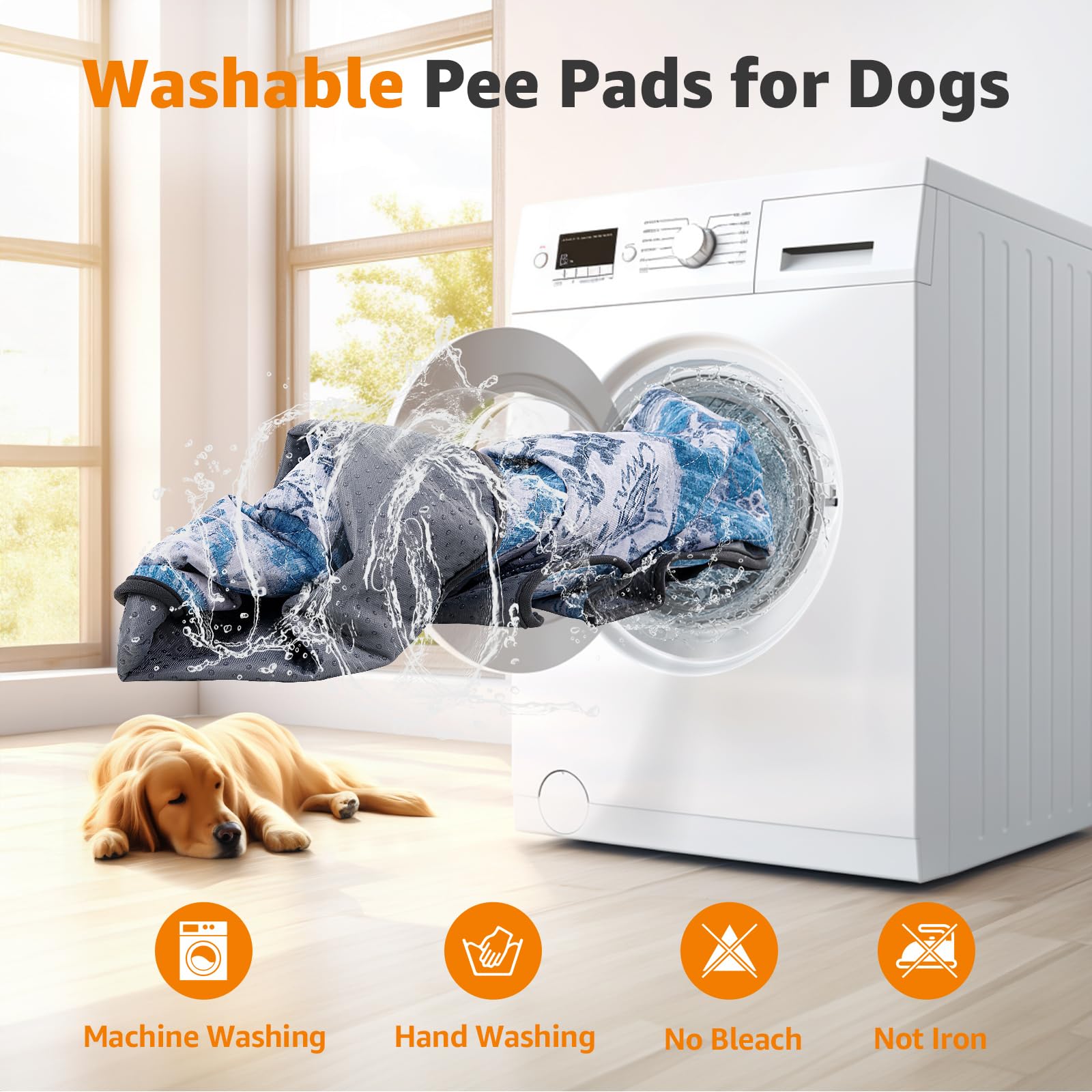 LOOBANI washable puppy pad folds for travel