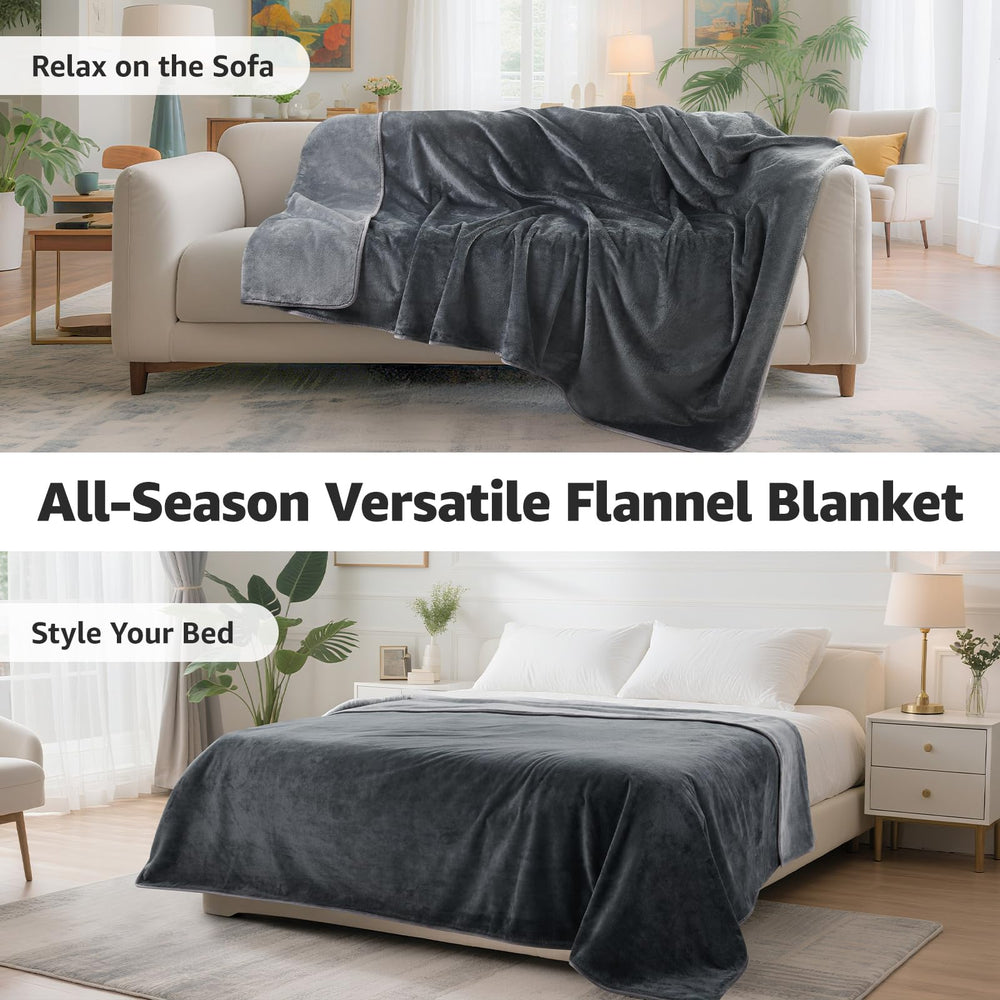 LOOBANI waterproof blanket twin-xl coverage fits larger beds.