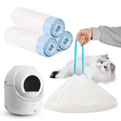 LoopTime cat litter bags with drawstring close for quick, mess-free disposal.