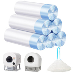 LoopTime cat litter bags with drawstring closure enable quick, hygienic disposal.