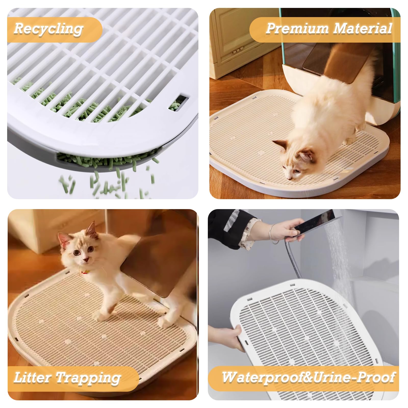 LoopTime cat litter mat washable and easy-clean design for busy homes.