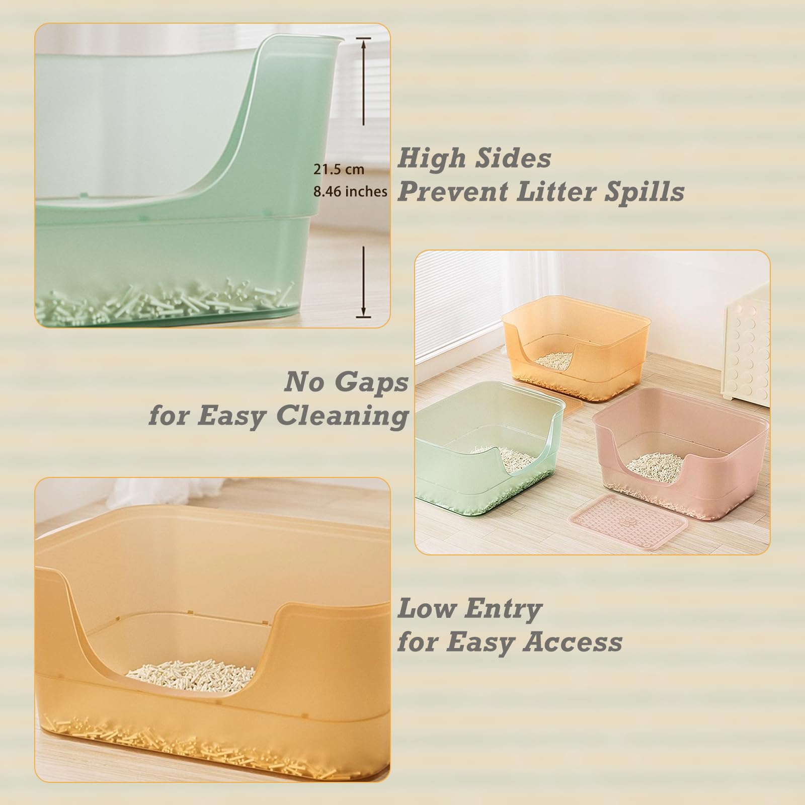 LoopTime easy to clean design speeds upkeep and odor control.