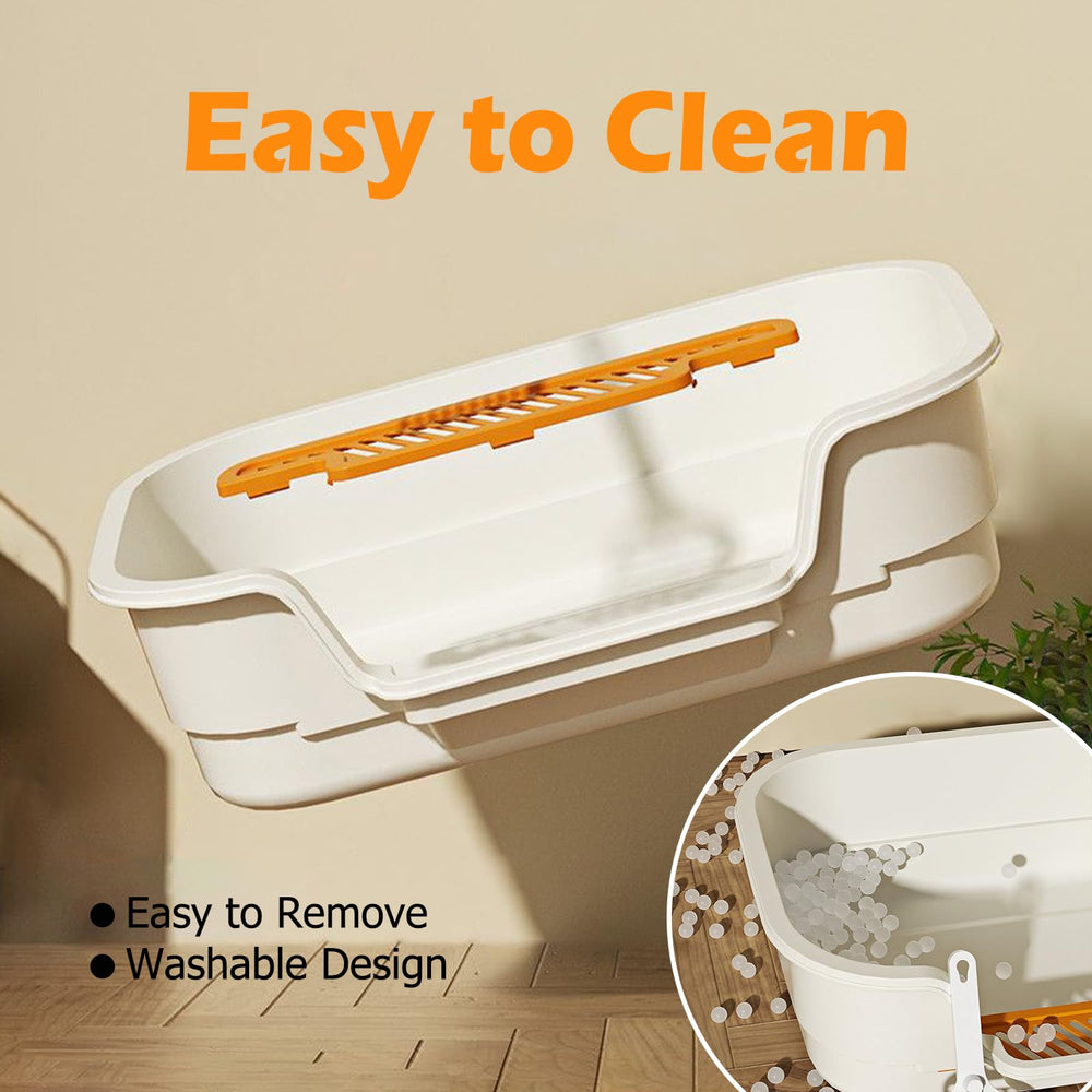 LoopTime Extea large cat litter box with a spacious interior for comfortable movement.