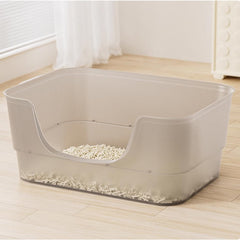 LoopTime extra-large litter box with high sides reduces mess and spills for indoor cats.