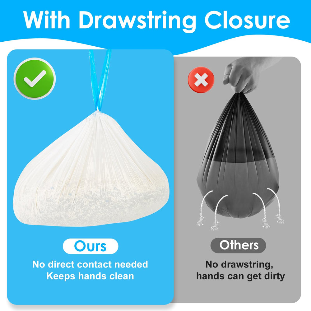 LoopTime heavy-duty, tear-resistant bags withstand clumps for reliable use.