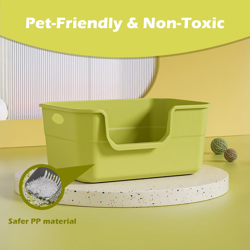 LoopTime durable PP litter tray resists odors and cleans easily.